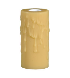 Candle cover #08 Super wide 4-h PolyBeesWax gold