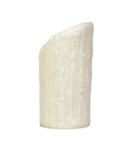 Candle cover #11 Extra large diameter 6-h ivory resin